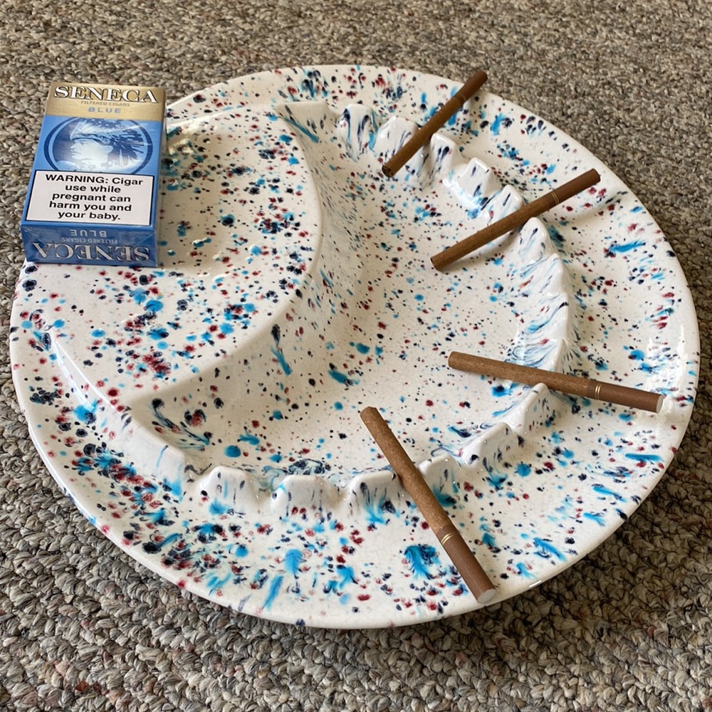 Large handmade ashtray